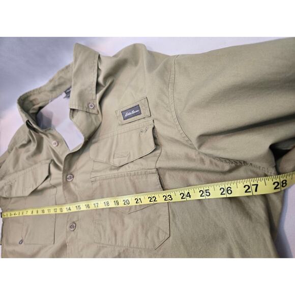 Columbia Long Sleeve Button Down Outdoor Hiking Ventilated Shirt Mens 2XL Khaki - Picture 5 of 6